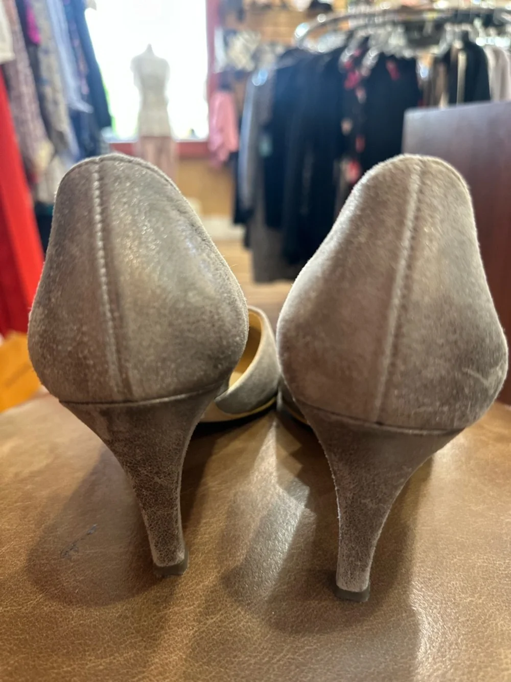 Paul Green Julia D'Orsay metallic suede pumps size 7 (US: 9) - Picture 6 of 9